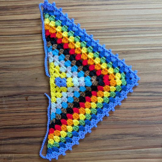 Crochet Progress Pride Bandana