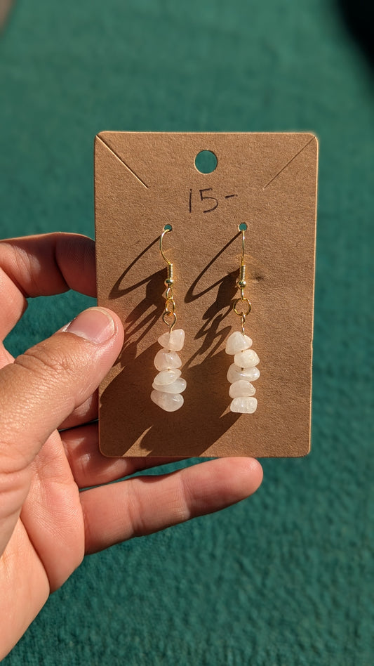 Semi-Precious Natural Stone Earrings