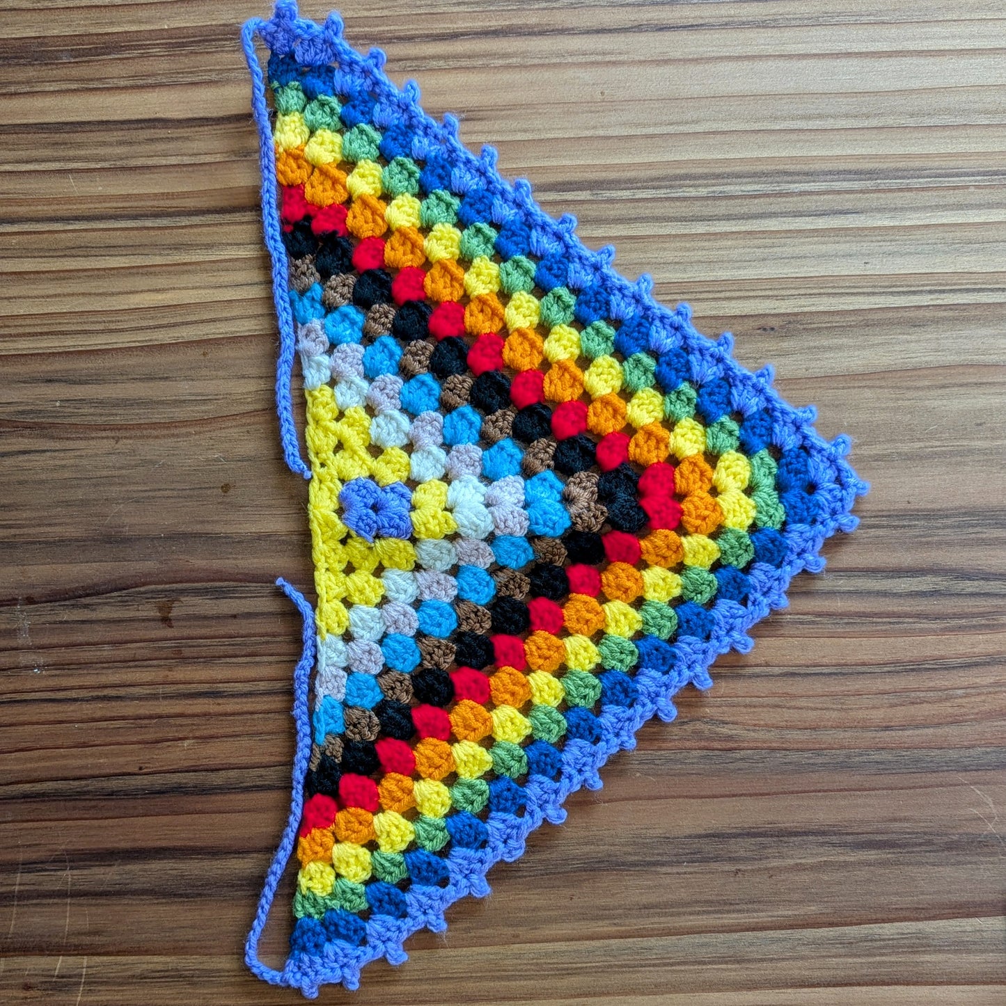 Crochet Progress Pride Bandana
