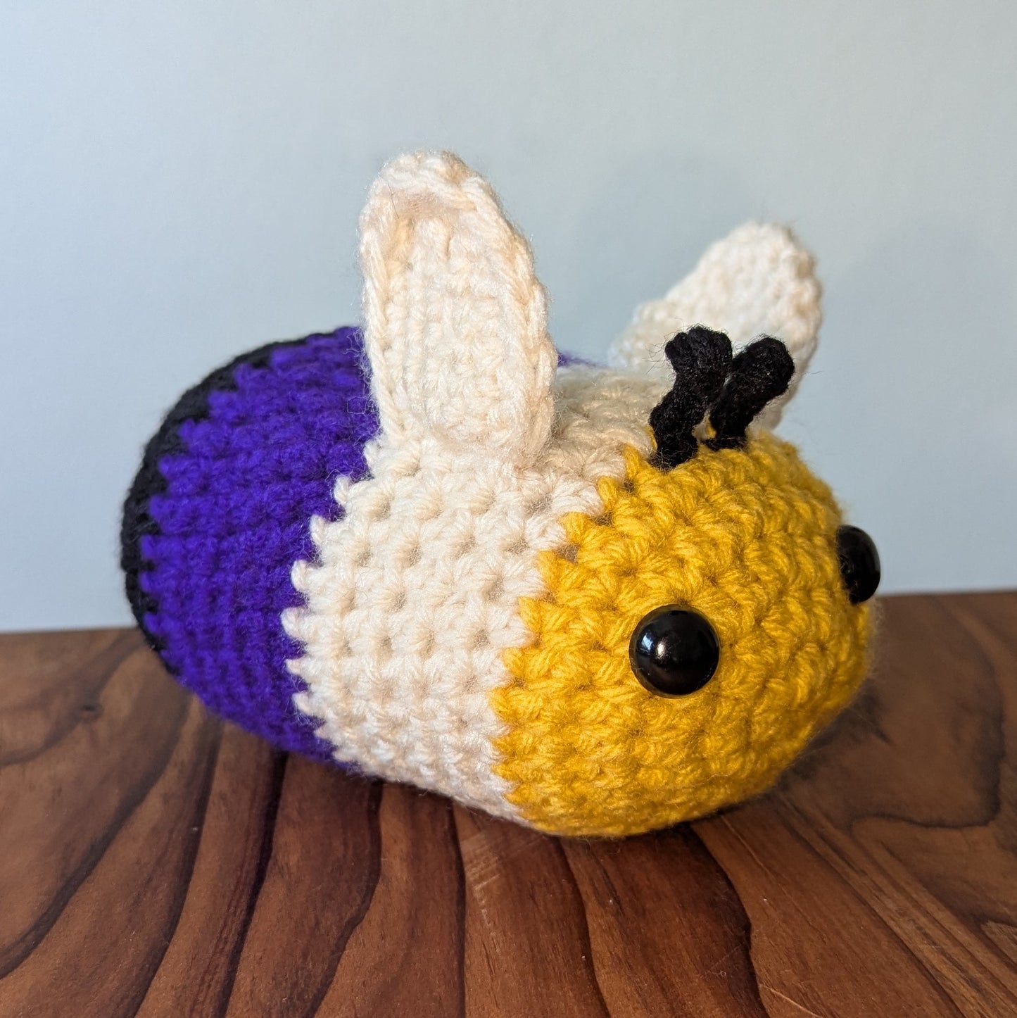 Crochet Nonbinary Bee Amigurumi